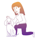 Fototapeta  - vet and pets design
