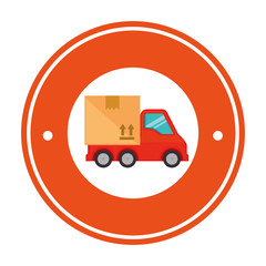 Sticker - delivery service truck seal stamp