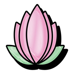 Sticker - lotus flower icon