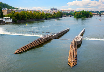 Wall Mural - View from Jiraskuv bridge