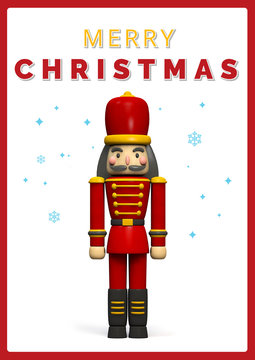 Merry Christmas Nutcracker Soldier Card