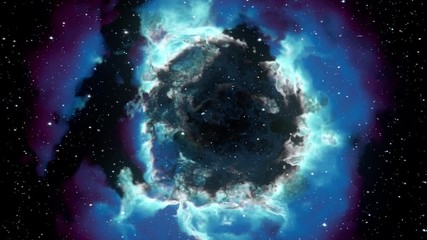 Wall Mural - Nebula 1002: Traveling through a space nebula.