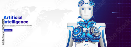 Artificial Intelligence Ai Responsive Web Banner Design