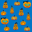 Halloween pumpkins background