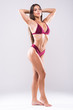 © F8  \ Suport Ukraine - Young beauty perfect fit health body woman in bikini against white background