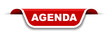 red and white banner agenda