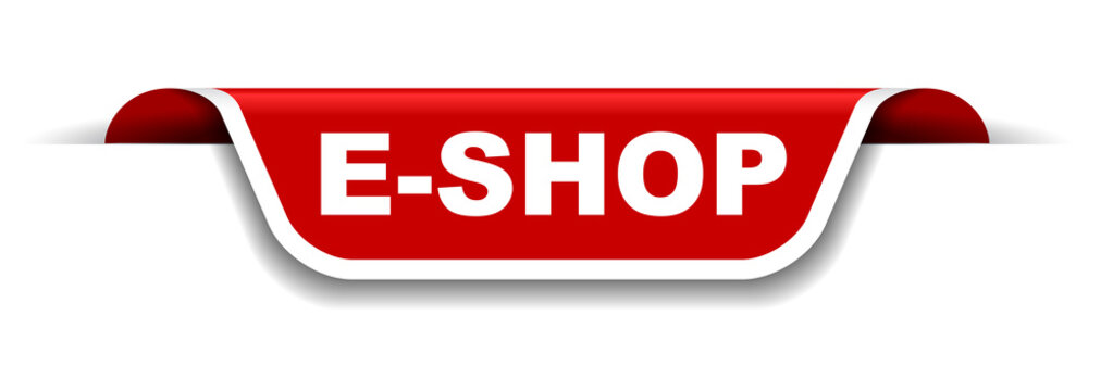 red and white banner eshop