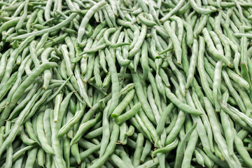 Wall Mural - Background of Green Beans sold at city market