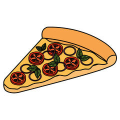 Sticker - delicious italian pizza portion