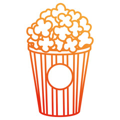 Poster - delicious pop corn icon