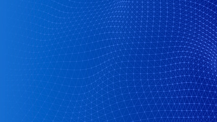 Poster - Abstract lines background. Connection structure. Geometric background. Abstract polygonal space. 4k rendering.