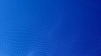 Poster - Abstract lines background. Connection structure. Geometric background. Abstract polygonal space. 4k rendering.