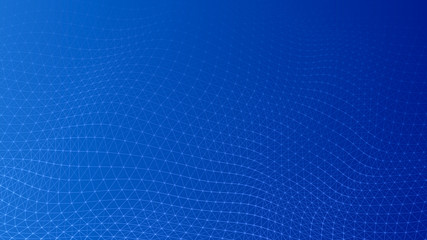Poster - Abstract lines background. Connection structure. Geometric background. Abstract polygonal space. 4k rendering.