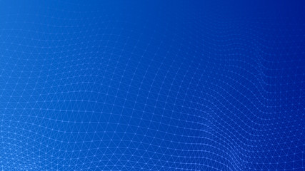 Fototapete - Abstract lines background. Connection structure. Geometric background. Abstract polygonal space. 4k rendering.