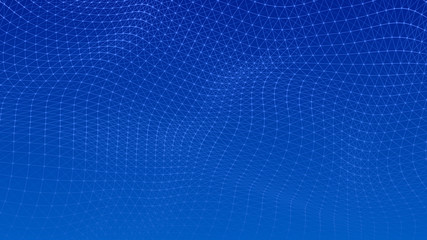 Poster - Abstract lines background. Connection structure. Geometric background. Abstract polygonal space. 4k rendering.