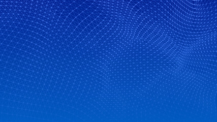 Poster - Abstract lines background. Connection structure. Geometric background. Abstract polygonal space. 4k rendering.