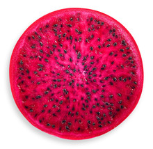Dragon Fruit Isolated On White Clipping Path