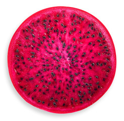 Canvas Print - Dragon fruit isolated on white clipping path