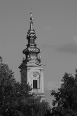 Wall Mural - The tower of Saborna crkva in Belgrade