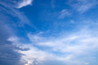 © uthaiphoto - Blue sky clouds background. Beautiful white cloud on blue sky background