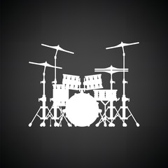 Poster - Drum set icon