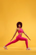 © Mike Orlov - A strong athletic, women sprinter, running wearing in the sportswear, fitness and sport motivation. Runner concept with copy space. Dynamic movement
