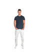 © New Africa - Young man in t-shirt on white background. Mockup for design