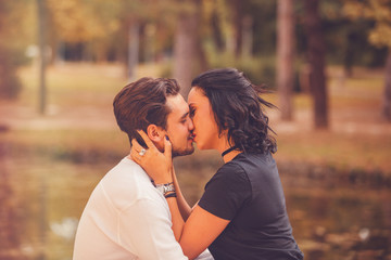 Wall Mural - Couple in love.