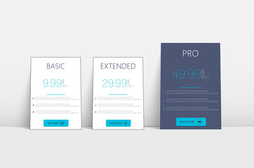 Poster - Modern hosting tariffs, great design for any purposes. Modern construction site background. 