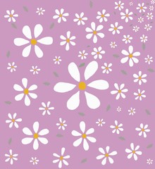 Poster - Flower pattern and vintage background wallpaper.
