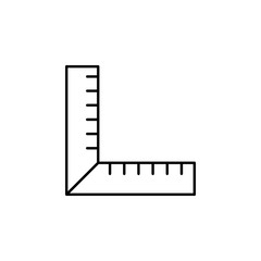 Poster - ruler icon. Element of architecture icon for mobile concept and web apps. Thin line ruler icon can be used for web and mobile