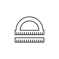 Poster - rulers icon. Element of architecture icon for mobile concept and web apps. Thin line rulers icon can be used for web and mobile