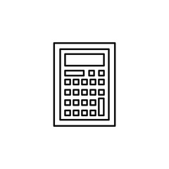 Poster - calculator icon. Element of architecture icon for mobile concept and web apps. Thin line calculator icon can be used for web and mobile