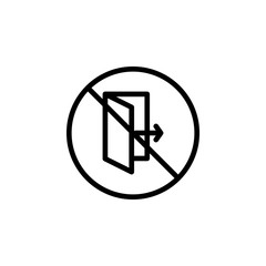 Poster - prohibition of withdrawal icon. Element of prohibition sign for mobile concept and web apps icon. Thin line icon for website design and development, app development. Premium icon