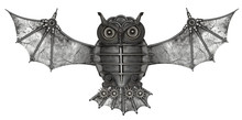 Steampunk Style Owl