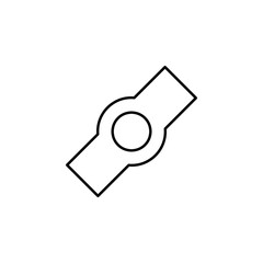 Poster - watch icon. Element of business icon for mobile concept and web apps. Thin line watch icon can be used for web and mobile
