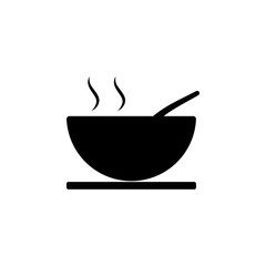 Poster - soup in a plate icon. Element of simple icon. Premium quality graphic design icon. Signs and symbols collection icon for websites, web design, mobile app