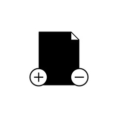 Aufkleber - add and remove document icon. Element of simple icon. Premium quality graphic design icon. Signs and symbols collection icon for websites, web design, mobile app