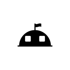 Poster - military tent icon. Element of simple icon. Premium quality graphic design icon. Signs and symbols collection icon for websites, web design, mobile app
