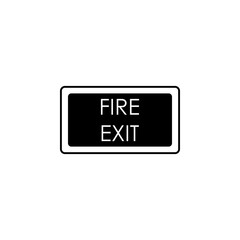 Aufkleber - sign fire exit icon. Element of simple icon. Premium quality graphic design icon. Signs and symbols collection icon for websites, web design, mobile app