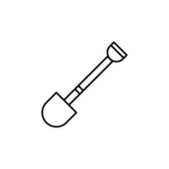 Poster - shovel  icon. Element of autumn icon for mobile concept and web apps. Thin line shovel  icon can be used for web and mobile