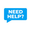 Need help sign. Support service, volunteering vector sign