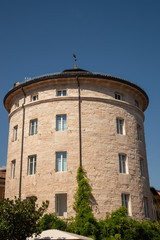 Wall Mural - Torrione madruzziano Trento, Italy. The massive cylindrical building was erected as a bulwark at the Porta di S. Croce, documented starting from 1562.