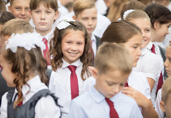 Wall Mural - students of primary school