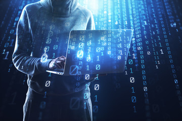Leinwandbilder - Hacking, computing and phishing concept