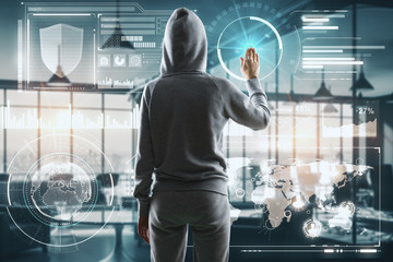Poster - Future and hacking concept