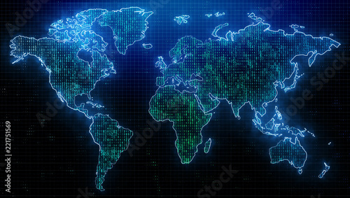 Global travel and computing backdrop