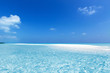 Maldivian sandbank in Indian ocean