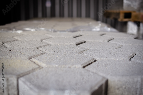 Pallet Of Concrete Blocks Tiles Industrial Design Building