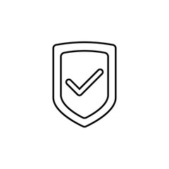 Aufkleber - Shield icon. Element of global logistics icon for mobile concept and web apps. Thin line Shield icon can be used for web and mobile